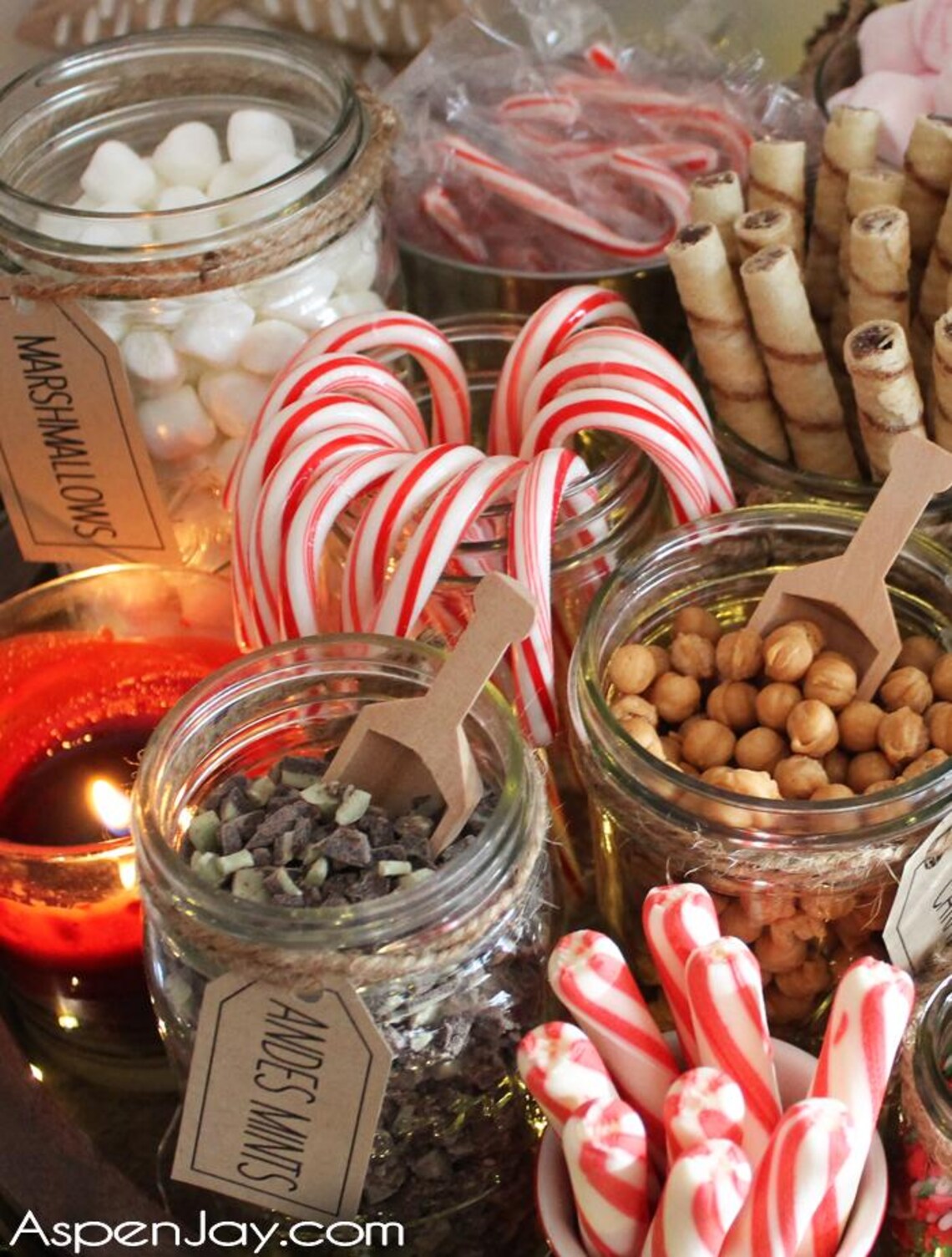Hot Chocolate Topping Labels - DIGITAL PRINTABLE - Kraft Hot Cocoa Bar ...