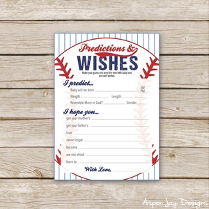 Souhaits de baby shower de baseball pour bébé et prédictions de bébé - téléchargement immédiat - jeu de shower de baseball - conseils pour les nouveaux parents - Lil' Slugger