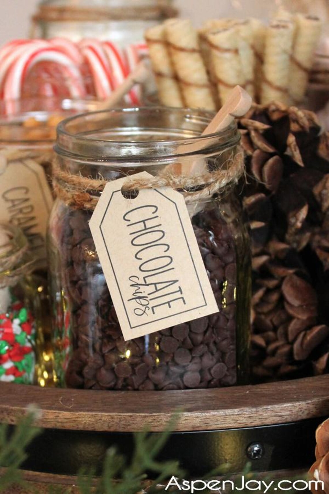 Hot Chocolate Topping Labels - DIGITAL PRINTABLE - Kraft Hot Cocoa Bar ...