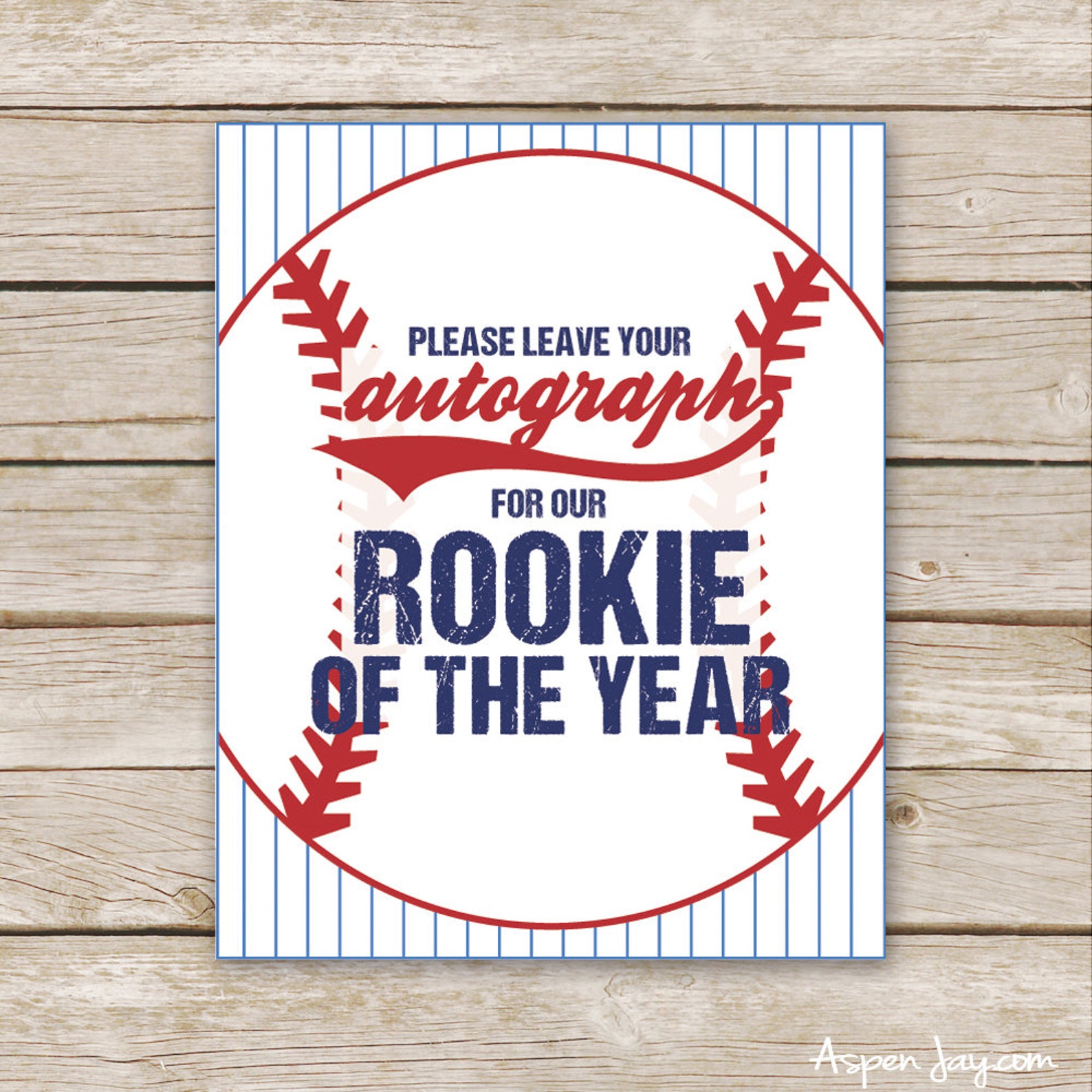 Leave Your Autograph for the Rookie - Baseball Autograph Sign ...