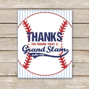Baseball Gastgeschenk - INSTANT DOWNLOAD - Baseball Gastgeschenk - Baseball Babyparty Geschenk - Sportparty - Baseball Geburtstag