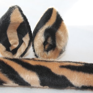 Tiger Costume, Cat Costume, Tiger Ears and Tail, Cat Ears, Cat Tail, Halloween Costume, Dress Up, Tutu Accessory, Photos, Tiger Ears, Tail