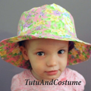 Bucket Hat, Baby Sun Hat, Beach Hat, Lined Hat, Toddler Hat, Girl&#39;s Hat, Newborn Sunhat, Spring Hat, Summer Hat, Pastel Hat