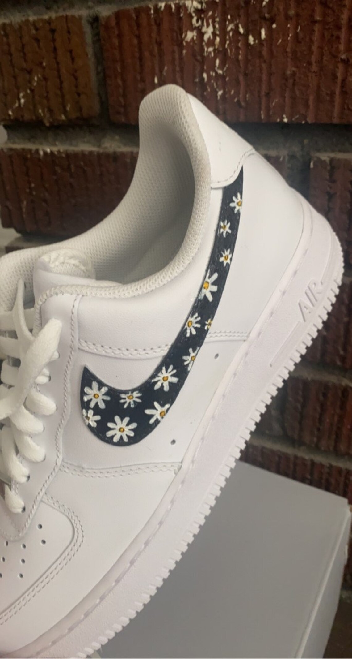 Nike Custom Air Force 1 Daisy Design AF1s | Etsy