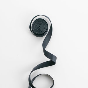 Nastro nero per inviti e partecipazioni - Doppio raso opaco - Larghezza 10mm, 15mm, 25mm