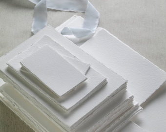Handmade Paper for Stationery SAMPLE PACK, Cotton Paper, Letterpress Paper, Invitation Paper, Inkjet Paper, Fine Art Printing Paper