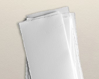 Fine Handmade Paper MENU CARD 150gsm in White