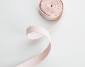 Blush Velvety Dull Satin Ribbon, Ribbon for Invitations, Tags, Favors, Giftwrap / Three Different Widths