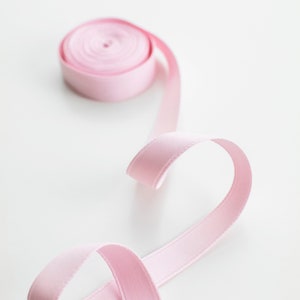 Nastro rosa per inviti e partecipazioni - Doppio raso opaco - Larghezza 10mm, 15mm, 25mm