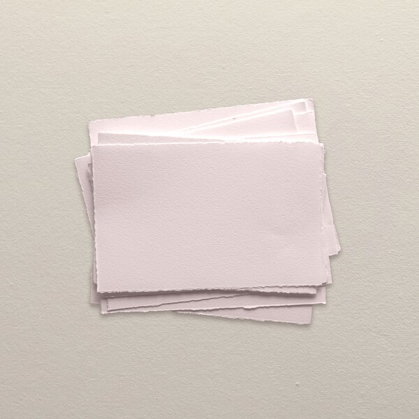 Handmade 4x6 CARD 150gsm in Blush Pink, Premium Cotton Paper for Stationery