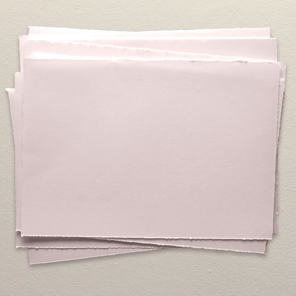 A4 SHEET 150gsm in Blush Pink, Premium Handmade Paper for Watercolor, Calligraphy, Writing, Stationery