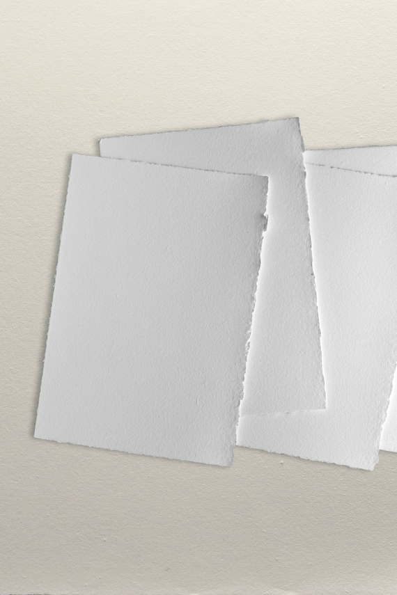 FOGLI FORMATO A5, colore bianco, grammatura 150gsm, carta di cotone fatta a  mano -  Italia