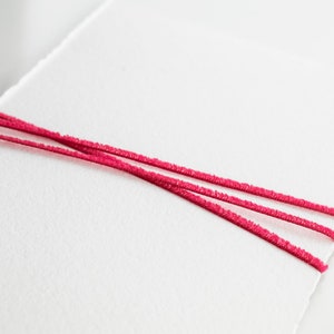 Invitation twine Amaranto, Frayed 2mm string for Wedding Invitations, Tags, Favors, Giftwrap image 3