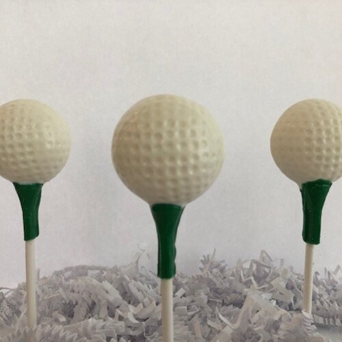 GOLF BALL CHOCOLATE Lollipop 12 Qty Golf Outing/retirement Etsy