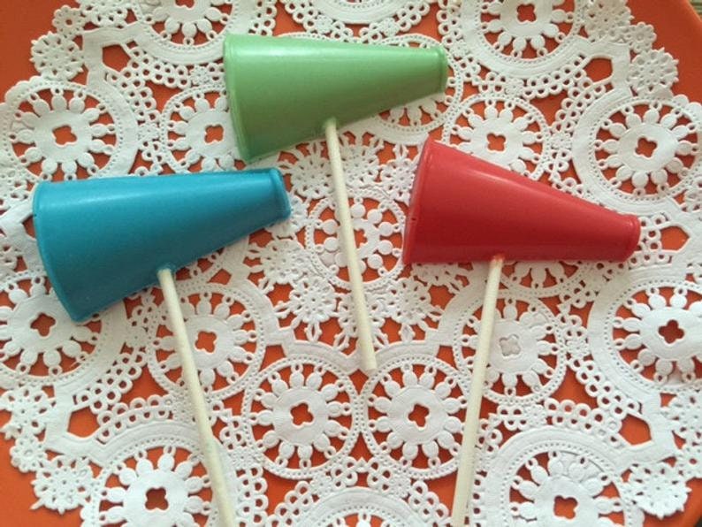 CHEERLEADER Chocolate Lollipops 12 qty Cheerleader/Cheer Etsy