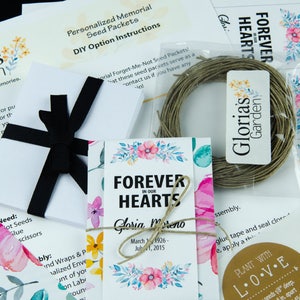 Do-It-Yourself Personalized Memorial Wildflower Seed Packets