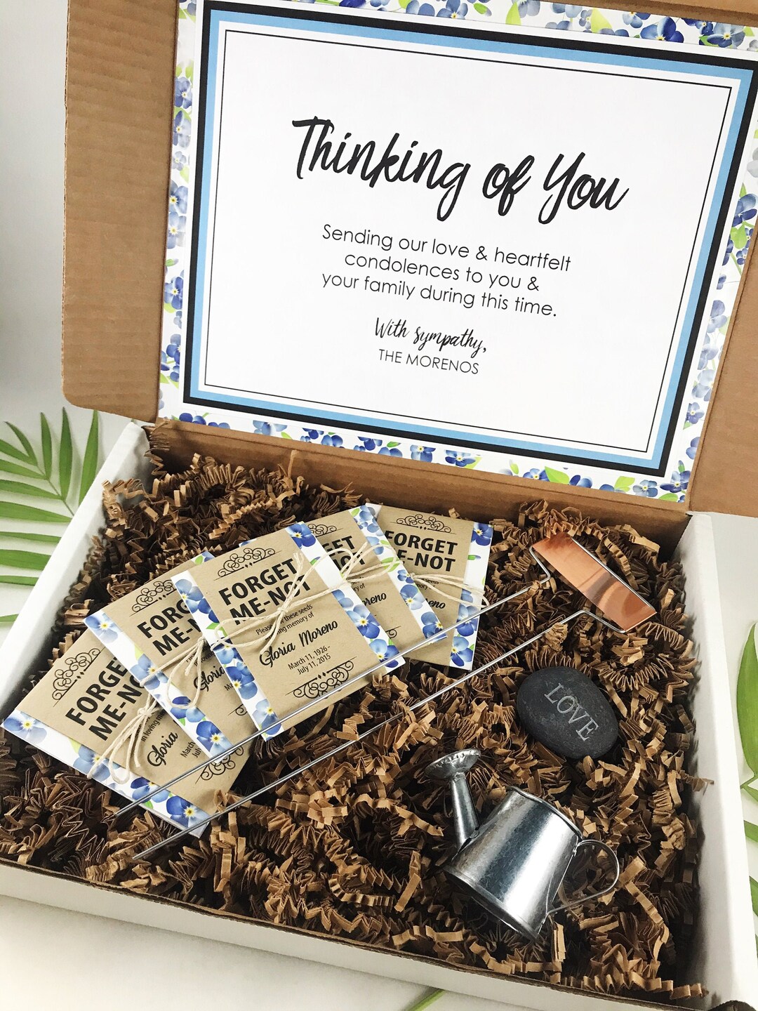 Personalized Sympathy Gift Box Condolence Gift Thinking of Etsy