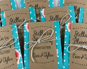 Mom-to-Be Baby Shower Seed Packets | A Baby is Blooming Personalized Baby Sprinkle Seed Packages