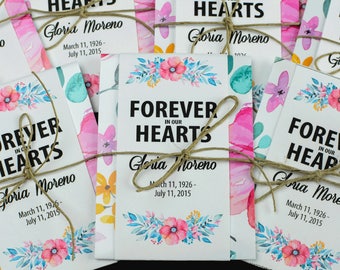 Paquetes de semillas de flores silvestres conmemorativas personalizadas