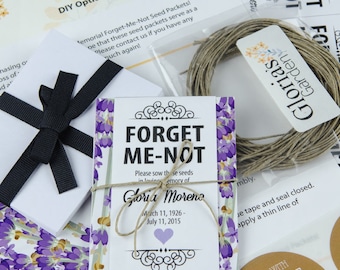 Classic Memorial Forget-Me-Not Seed Packets with Photograph – Gloria's  Garden