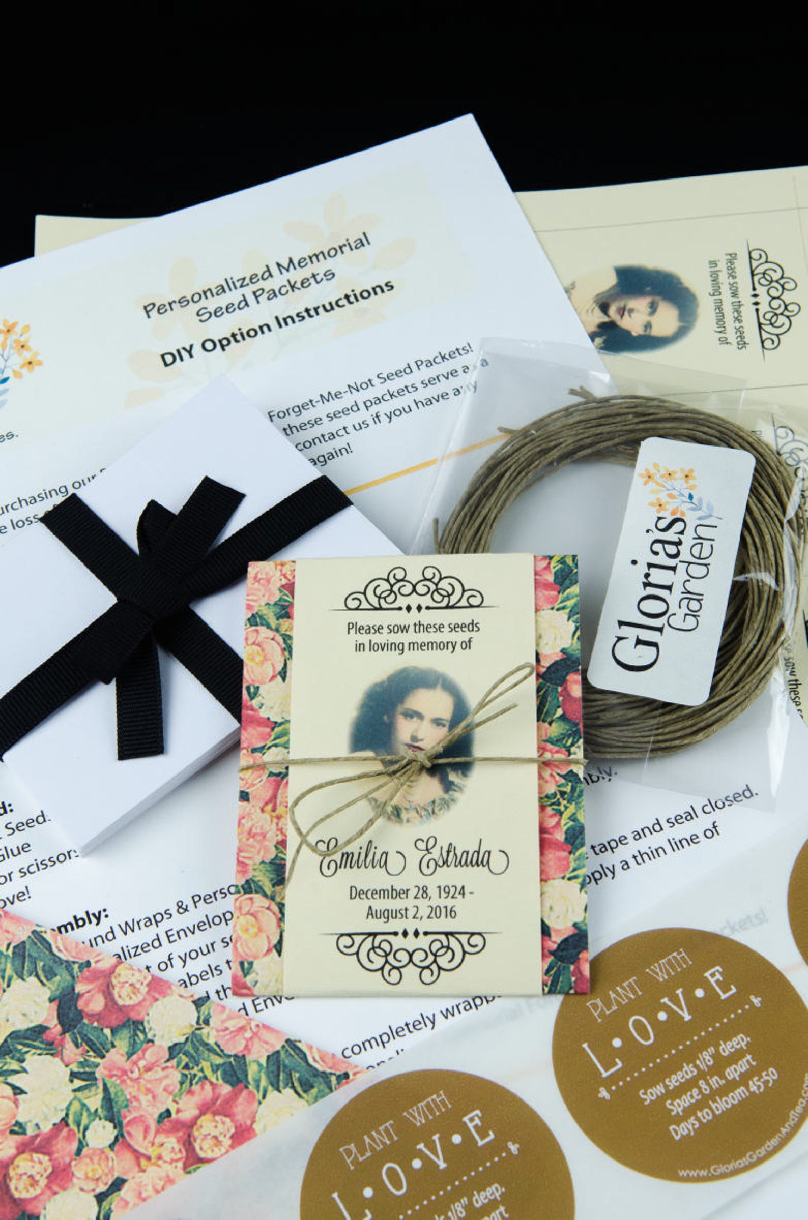 Doityourself Vintage Memorial Seed Packet Etsy