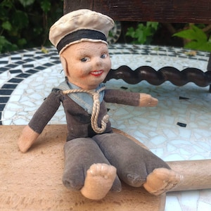 1940s original Norah Wellings &#39;Jolly Boy&#39; sailor doll