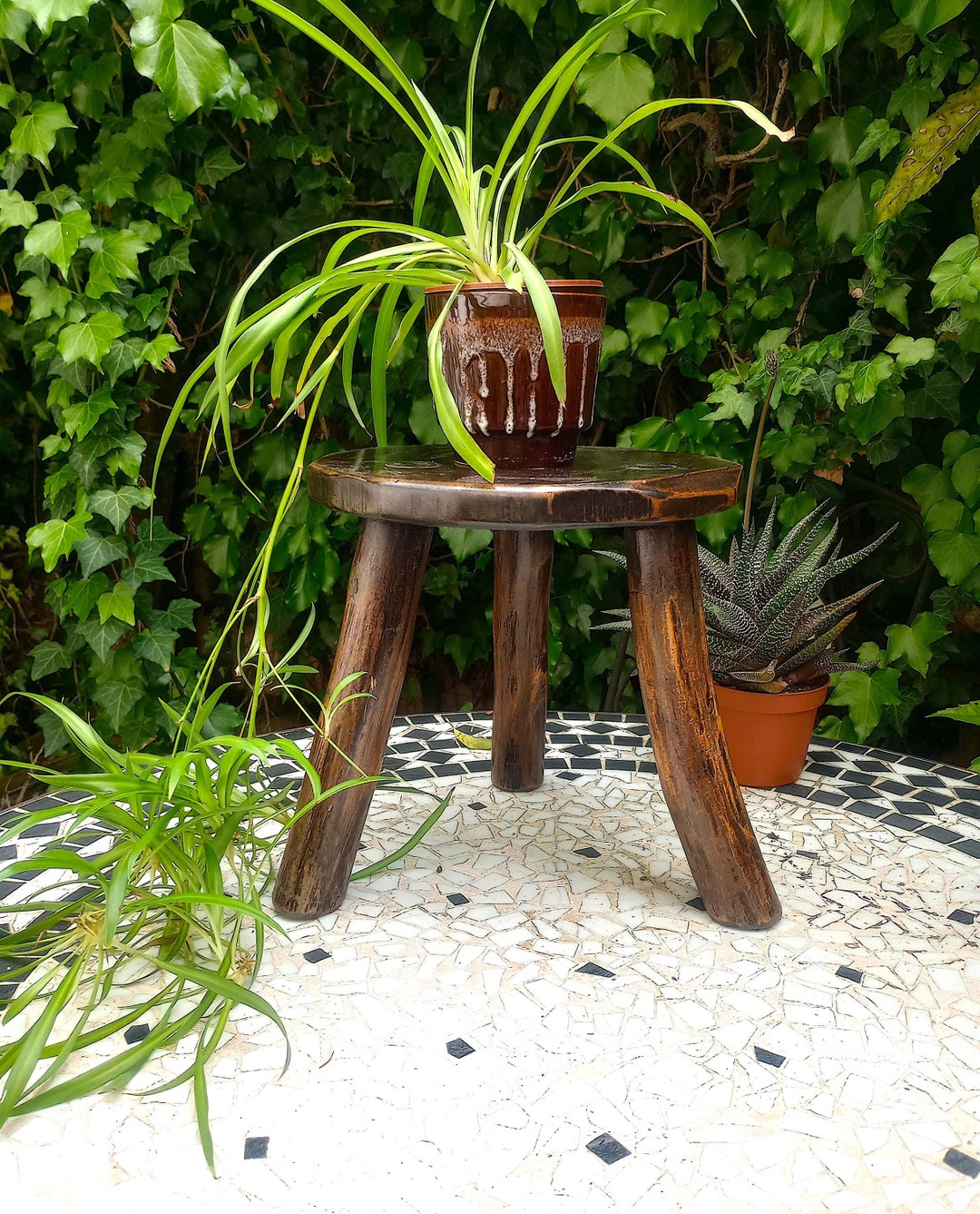 Lovely Little Antique Three Legged Wooden Milking Stool - Etsy
