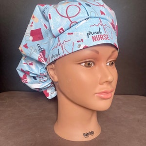 Proud Nurse Bouffant Surgery Hat