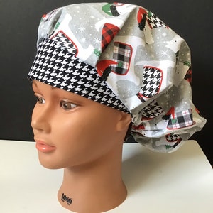 Scotty Dogs Bouffant Surgery Hat