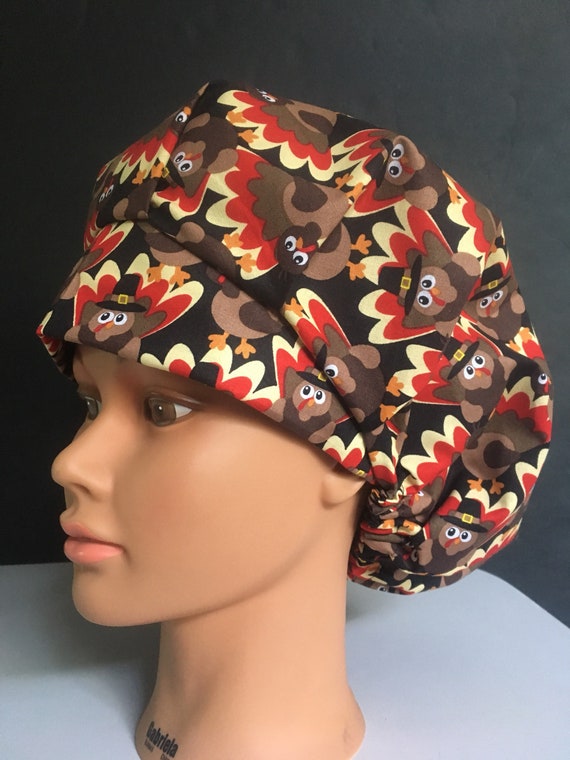 Thanksgiving Turkey Bouffant Surgery Cap