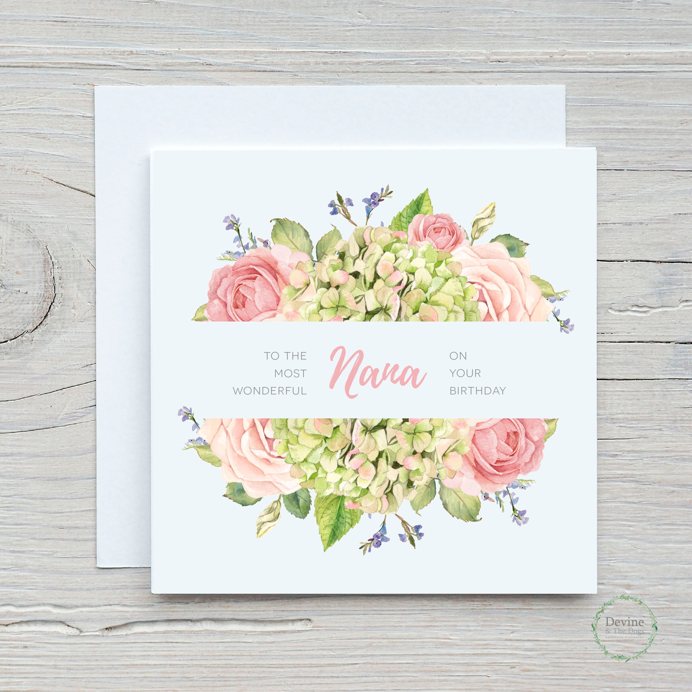 nana birthday card nanacard card for nana card for her etsy