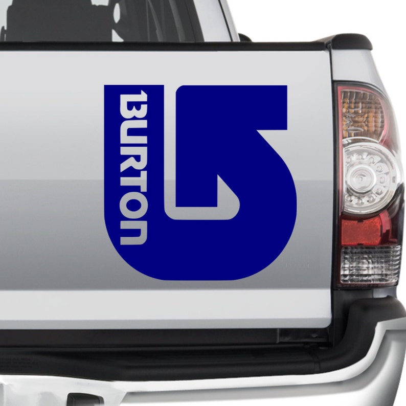 LIGHT BLUE BURTON snowboard logo vinyl decal car truck window sticker