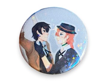 Bungo Stray Dogs Holo Pinback Buttons