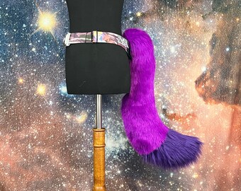 Large Purple Faux Fur Cosplay & Fursuit Tail