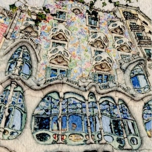 SPAIN MINIATURE PRINTS series - "Gaudi's Barcelona" - choose "Beautiful Battlo" or select from 2 other limited edition singles