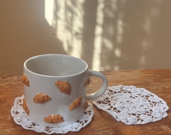 2 x podstawki szydełkowe w stylu boho z lat 60., wystrój domu