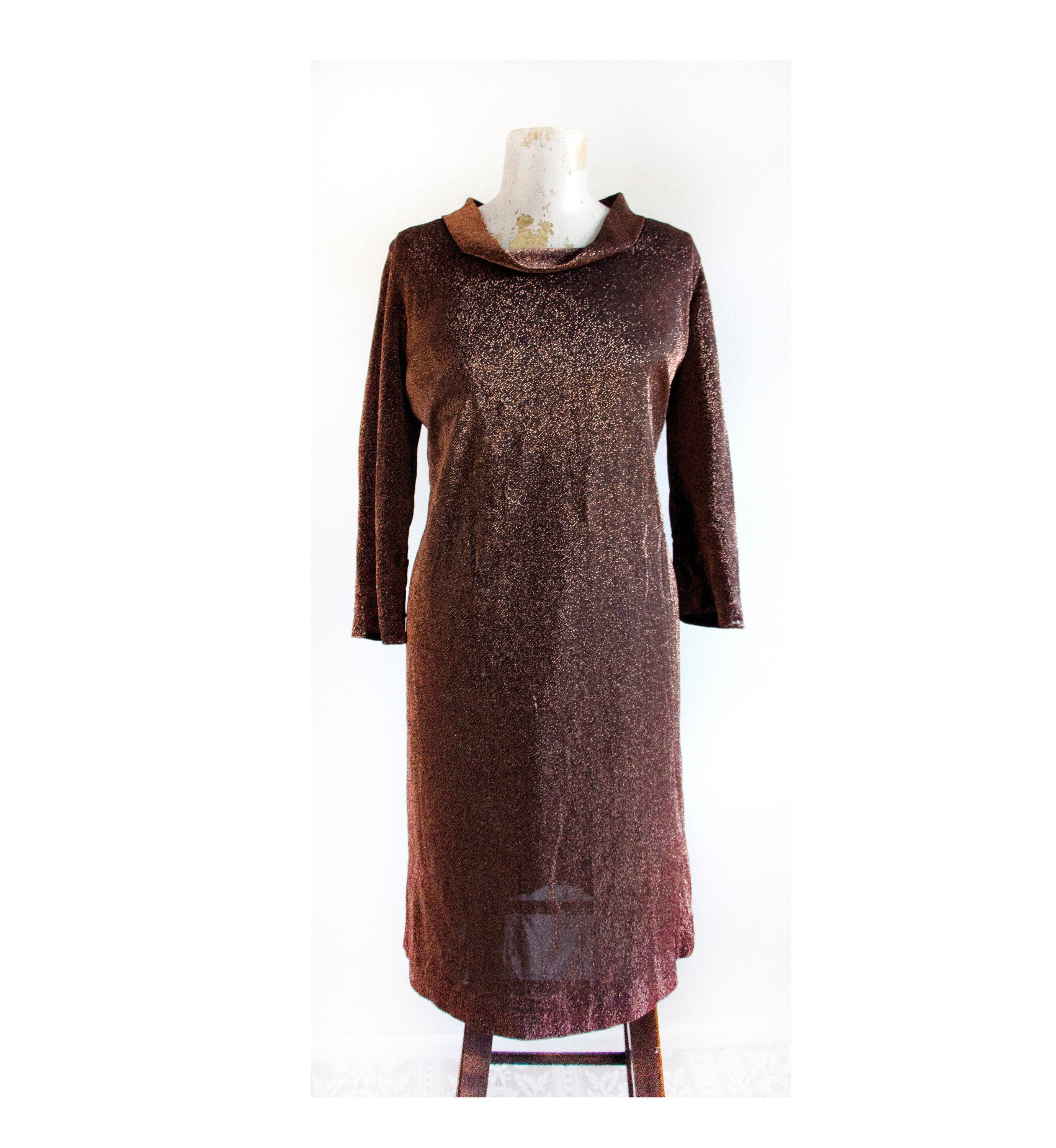 Vintage 60's David Jones Metallic Brown ...