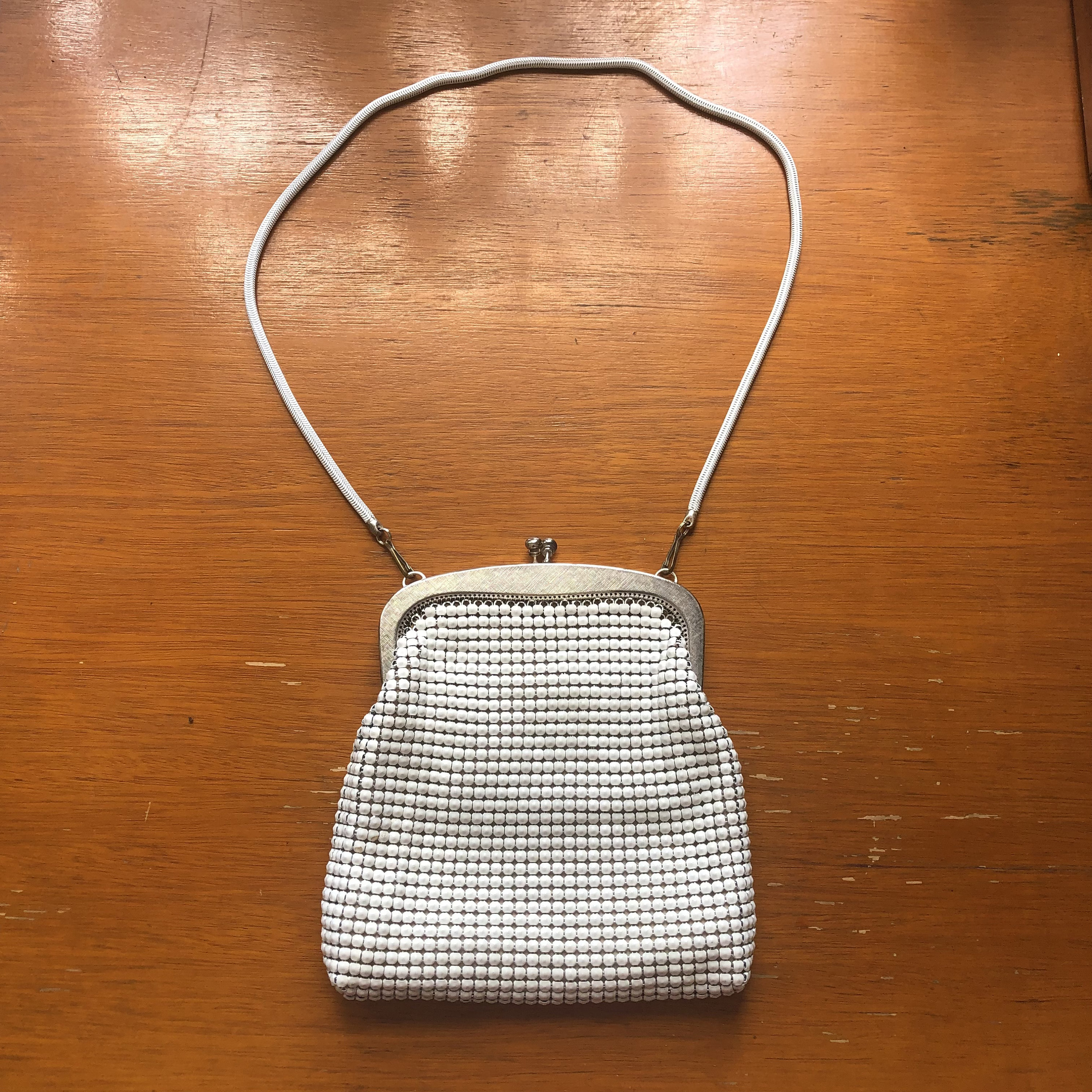 Vintage Glomesh White Shoulder Hand Bag Etsy Singapore