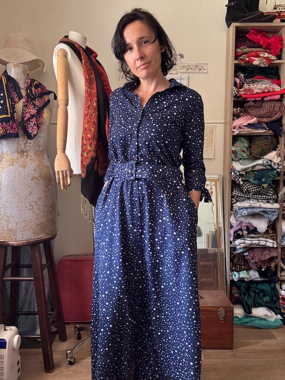 recycled polyester dress Nyra Grey Recycled Polyester & Hemp Dress | Jhultaru
