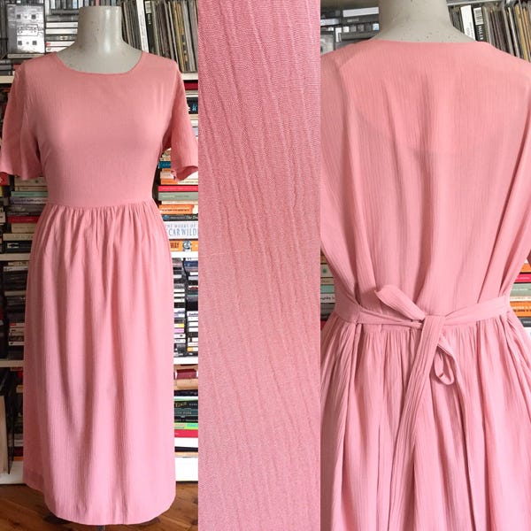 MOTHERS DAY SALE Rose pink 90s maxi dress size 12 - 16