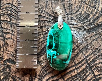 Chrysocolla malachite pendant