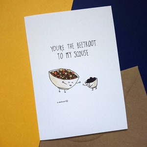 Beetroot To My Scouse - Tarjeta de Saludos - Diseño Original Liverpool Artwork