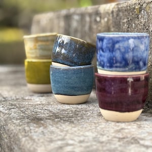 Ceramic Espresso Cup: Wheel-Thrown Stoneware, 3 oz