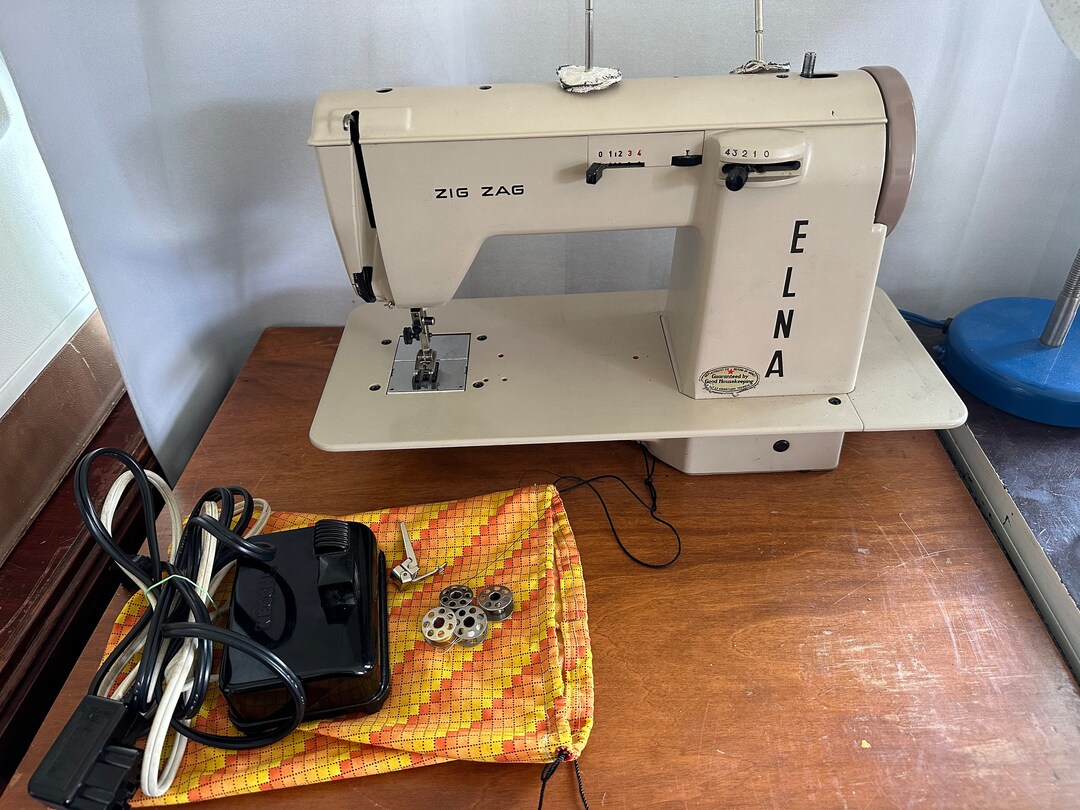 Vintage Elna Zigzag Plana Sewing Machine Working Etsy