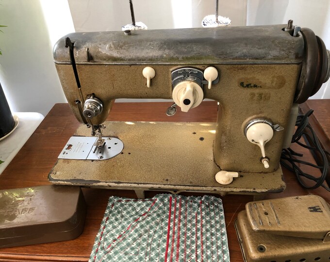 Vintage Pfaff Sewing Machine Model 230 Zigzag Working With Etsy