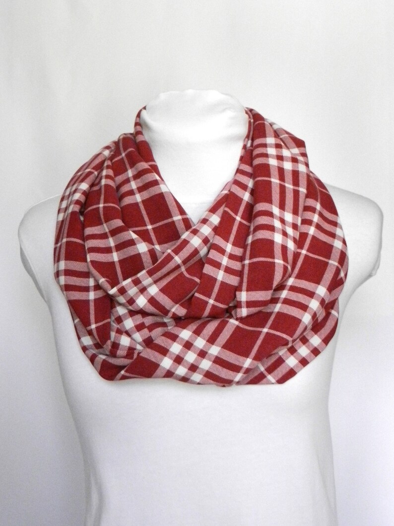 Red Plaid Scarf Women / Scarves For Women Plaid Fall Scarf Red Etsy