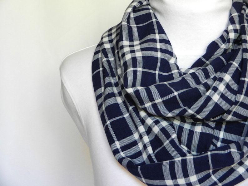 Scarves for Women Gift for Mom Womens Plaid Scarf Infinity Scarf Plaid ...