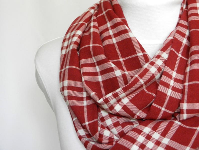 Red Plaid Scarf Women / Scarves For Women Plaid Fall Scarf Red | Etsy