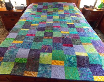 Tropical Batiks Queen Quilt