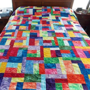 Rainbow Batik King Quilt